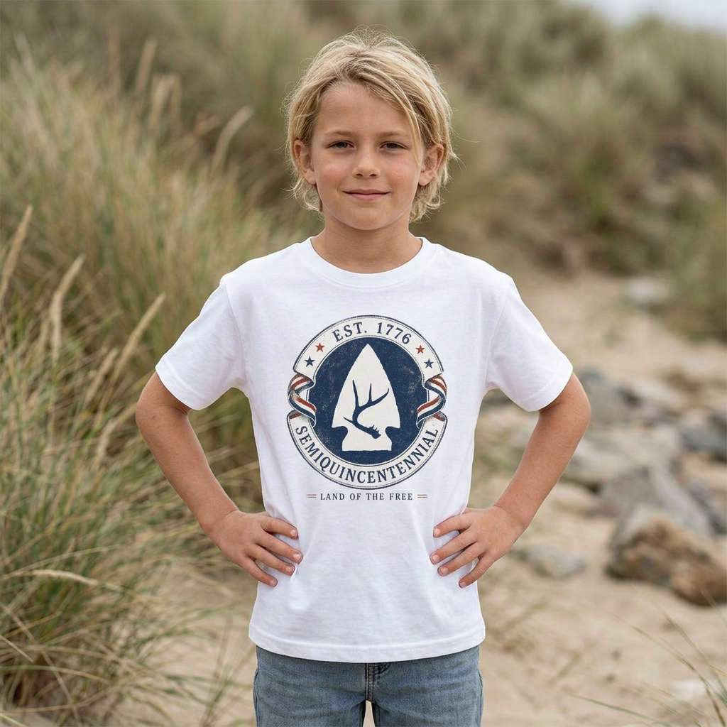 The 1776 Tomorrow's Leader Tee - Semiquincentennial Youth Arrowhead Tee