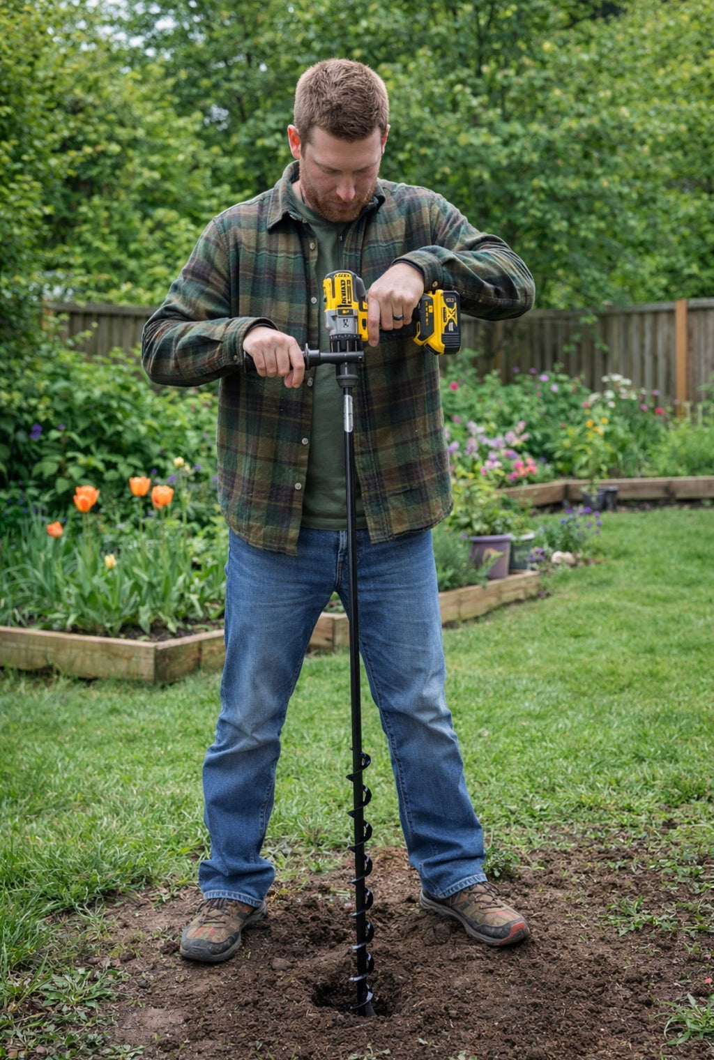 Tree Planting Auger Bit (2" x Standing Lengths)