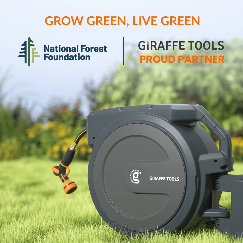 Retractable Garden Hose Reel 65ft-155ft