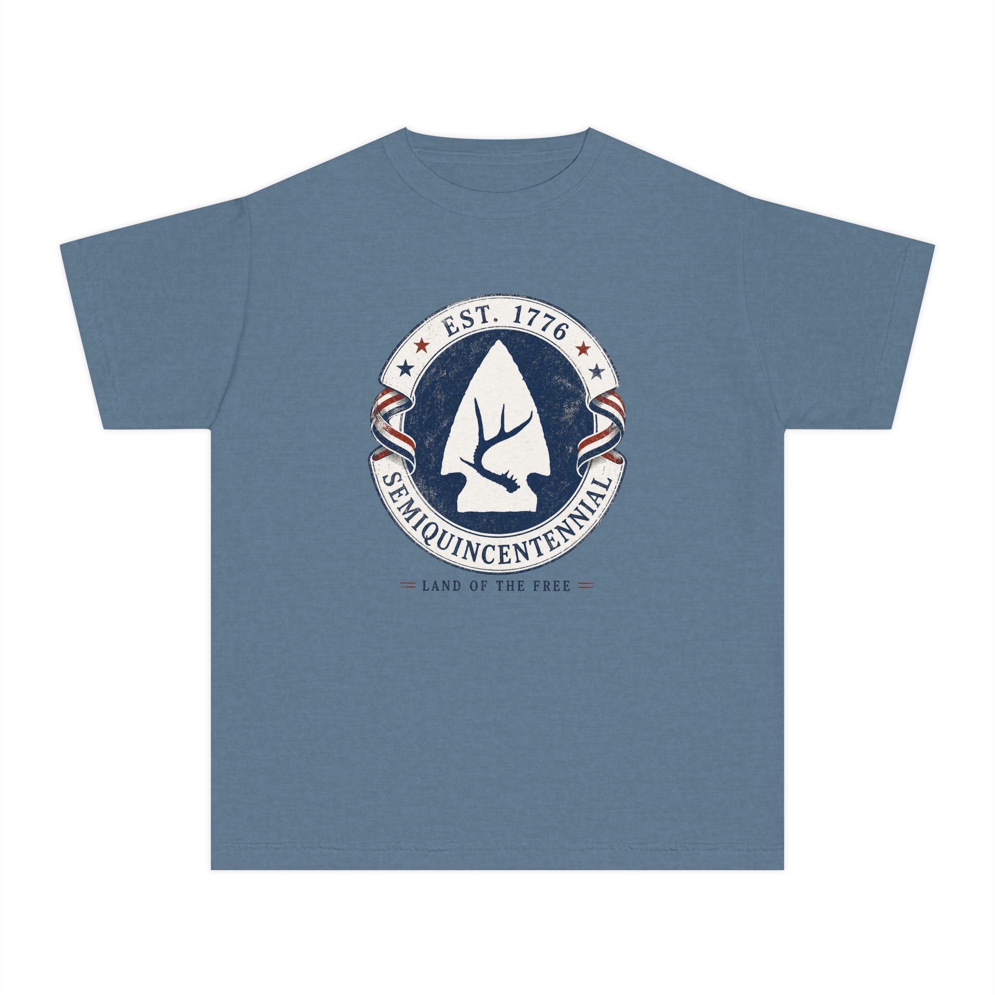 The 1776 Tomorrow's Leader Tee - Semiquincentennial Youth Arrowhead Tee