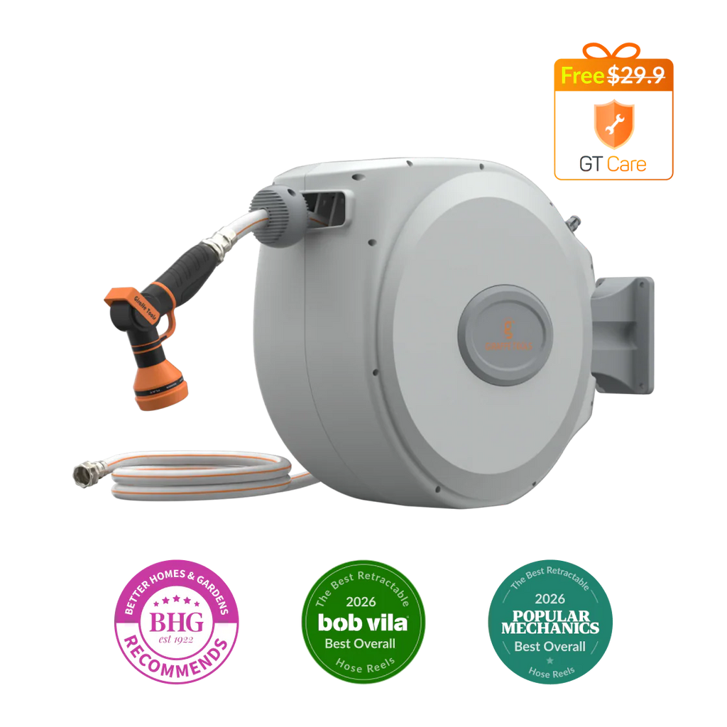 Retractable Garden Hose Reel-5/8 in-65ft